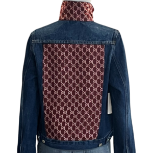 Chic creative denim embellished jacket