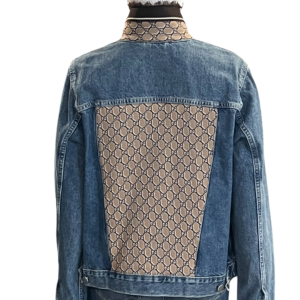 Chic creative denim embellished jacket