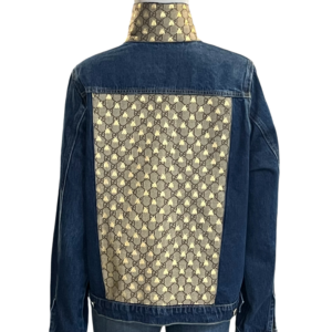 Chic creative denim embellished jacket